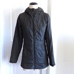 The North Face Hooded Puffer Parka Jacket in Dark Olive Green Size XS